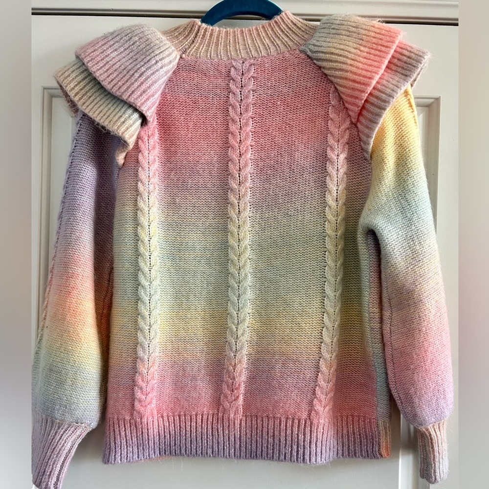 THML Pastel Ruffle Sleeve Sweater - Picture 6 of 9